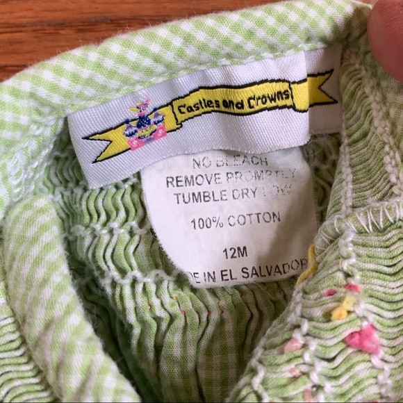 Castles & Crowns Green Gingham smock dress - Picture 4 of 4